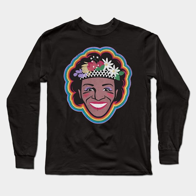 Marsha P Johnson Long Sleeve T-Shirt by dn1ce25